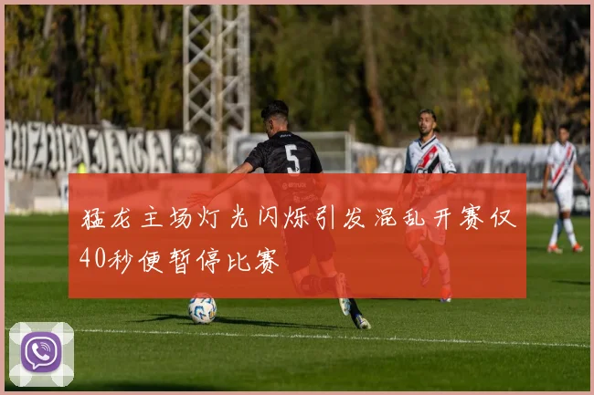 猛龙主场灯光闪烁引发混乱开赛仅40秒便暂停比赛