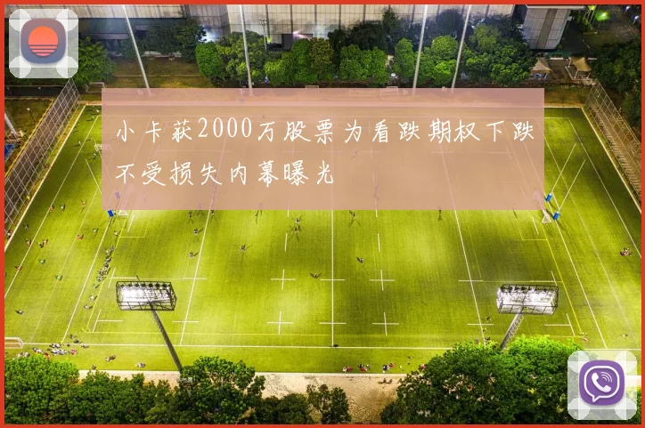 小卡获2000万股票为看跌期权下跌不受损失内幕曝光